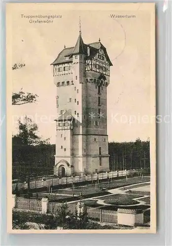 AK / Ansichtskarte Grafenwoehr Truppenuebungsplatz Wasserturm