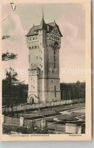 AK / Ansichtskarte Grafenwoehr Truppenuebungsplatz Wasserturm