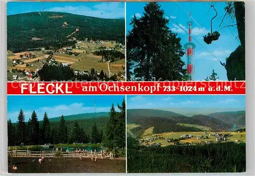 AK / Ansichtskarte Fleckl Ochsenkopf Sessellift Panorama Kat. Warmensteinach