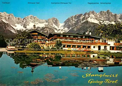 AK / Ansichtskarte Going Wilden Kaiser Tirol Stanglwirt Karlspitze Ellmauer Tor  Kat. Going am Wilden Kaiser