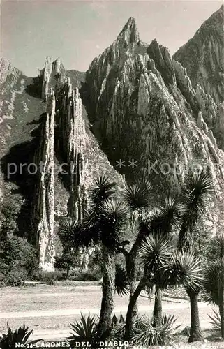 AK / Ansichtskarte Mexico Carones del Diablo Palmen Gebirge Kat. Mexiko