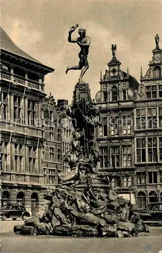 AK / Ansichtskarte Anvers Antwerpen Monument de Brabo Kat. 