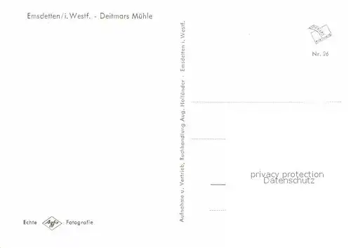 AK / Ansichtskarte Emsdetten Deitmars Muehle Kat. Emsdetten