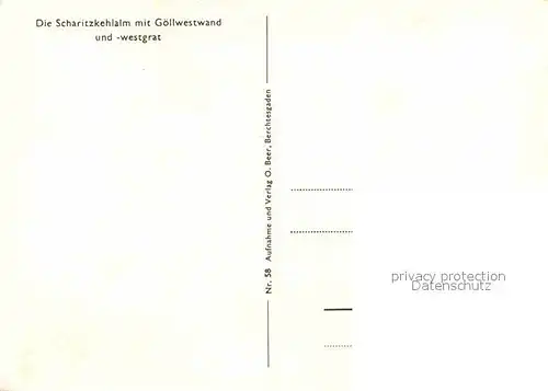 AK / Ansichtskarte Scharitzkehlalm mit Hohem Goell Westwand und Westgrat Berchtesgadener Alpen Kat. Berchtesgaden