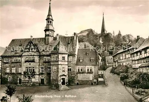 AK / Ansichtskarte Blankenburg Harz Rathaus Kat. Blankenburg