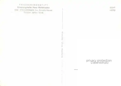 AK / Ansichtskarte Steinbergen Friederikenstift Erholungsheim Haus Waldfrieden Kat. Rinteln