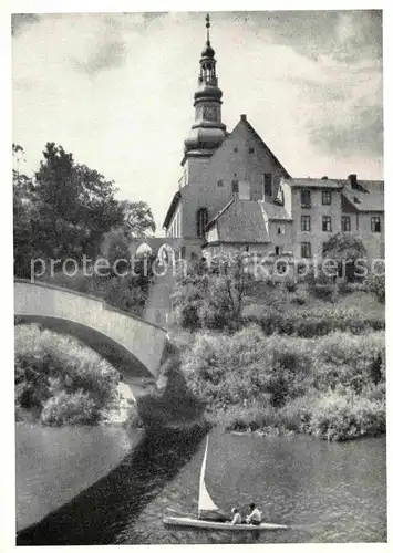 AK / Ansichtskarte Insterburg Evangelische Kirche und Angerappbruecke Kat. Tschernjachowsk