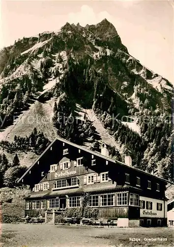 AK / Ansichtskarte Bad Hindelang Giebelhaus mit Giebel im Hintersteiner Tal Allgaeuer Alpen Kat. Bad Hindelang