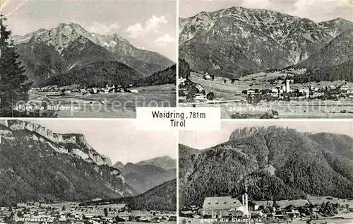 AK / Ansichtskarte Waidring Tirol Blick gegen die Steinberge Fellhorn Steinplatte Unterwasser Alpenpanorama Kat. Waidring