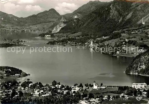 AK / Ansichtskarte Wolfgangsee mit Strobl St Wolfgang und St Gilgen Kat. Oesterreich