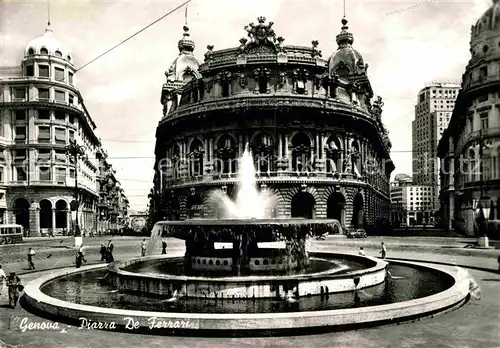 AK / Ansichtskarte Genova Genua Liguria Place de Ferrari Kat. Genova