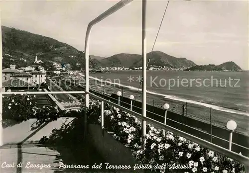 AK / Ansichtskarte Cavi di Lavagna Panorama dal Terrazzo fiorito dell Astoria Kat. Italien