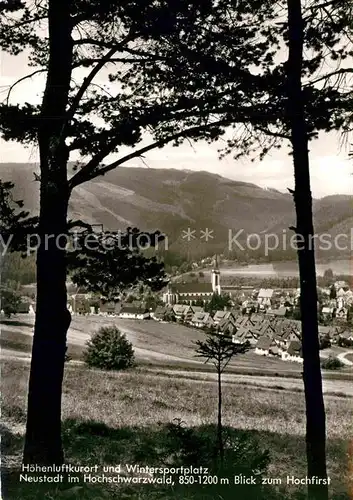 AK / Ansichtskarte Neustadt Schwarzwald Hochfirst Panorama