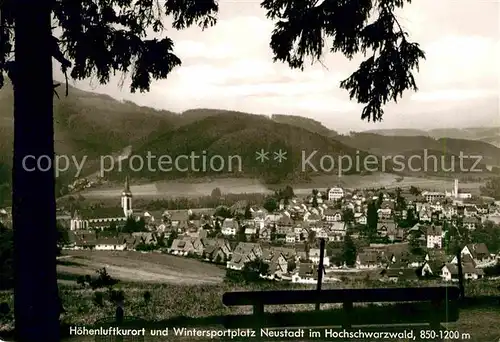 AK / Ansichtskarte Neustadt Schwarzwald Panorama Kirche