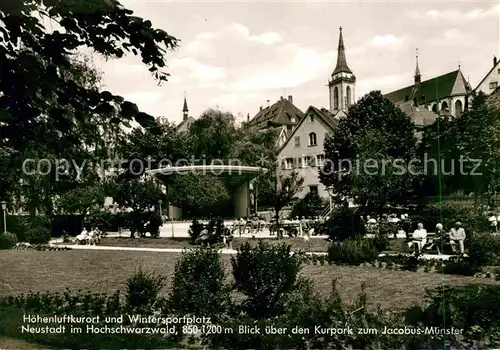 AK / Ansichtskarte Neustadt Schwarzwald Kurpark Jacobus Muenster