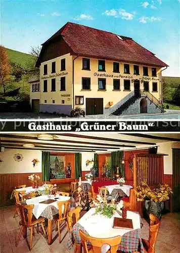 AK / Ansichtskarte Elzach Gasthaus Gruener Baum  Kat. Elzach