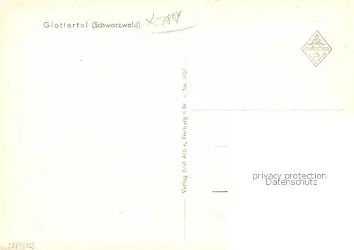 AK / Ansichtskarte Glottertal Panorama  Kat. Glottertal Schwarzwald