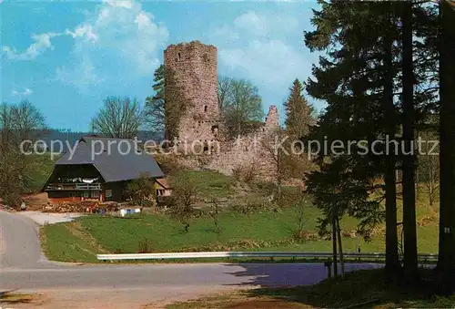 AK / Ansichtskarte Koenigsfeld Schwarzwald Ruine Waldau Kat. Koenigsfeld im Schwarzwald