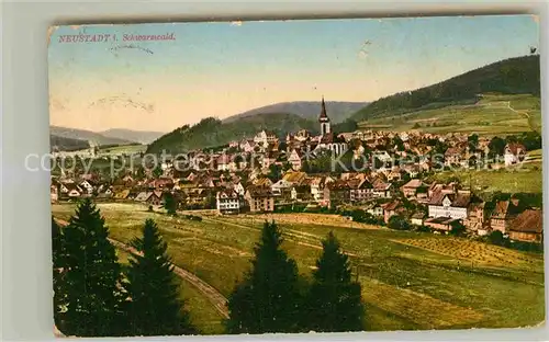 AK / Ansichtskarte Neustadt Schwarzwald Panorama Kirche
