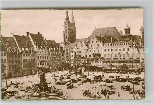 AK / Ansichtskarte Nuernberg Marktplatz Kat. Nuernberg