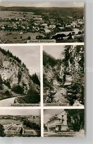 AK / Ansichtskarte uehlingen Birkendorf Panorama Schluechtal Schwedenfelsen Schwimmbad  Kat. uehlingen Birkendorf