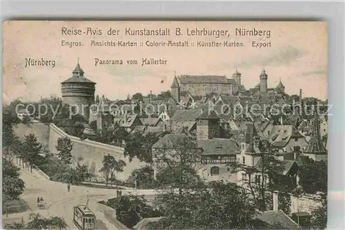 AK / Ansichtskarte Nuernberg Panorama vom Hallertor  Kat. Nuernberg