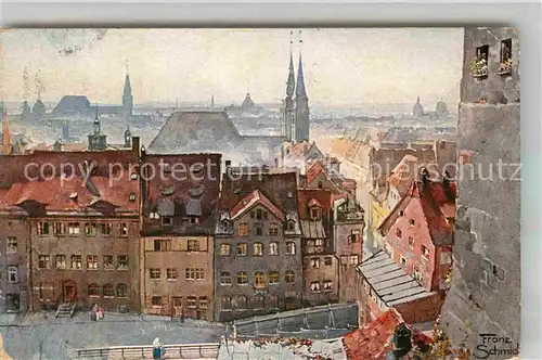 AK / Ansichtskarte Nuernberg Blick von der Burg Kat. Nuernberg