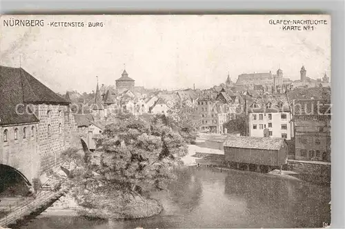 AK / Ansichtskarte Nuernberg Kettensteig Burg Kat. Nuernberg