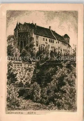 AK / Ansichtskarte Nuernberg Burg Kat. Nuernberg