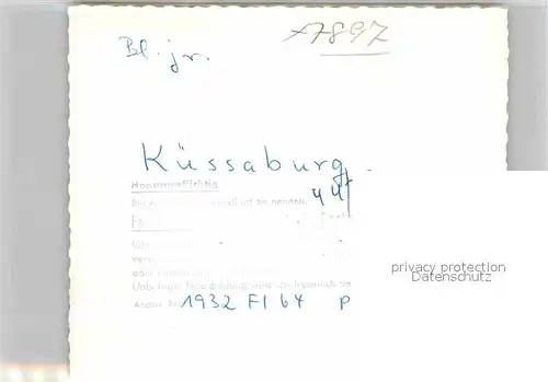 AK / Ansichtskarte Kuessaberg Fliegeraufnahme Ruine Kuessaburg   Kat. Kuessaberg