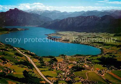 AK / Ansichtskarte Mondsee Salzkammergut Schafberg Hoher Dachstein  Kat. Mondsee