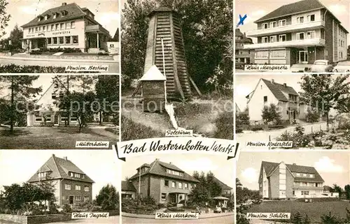 AK / Ansichtskarte Bad Westernkotten Pensionen und Kurhaeuser Soleturm Kat. Erwitte