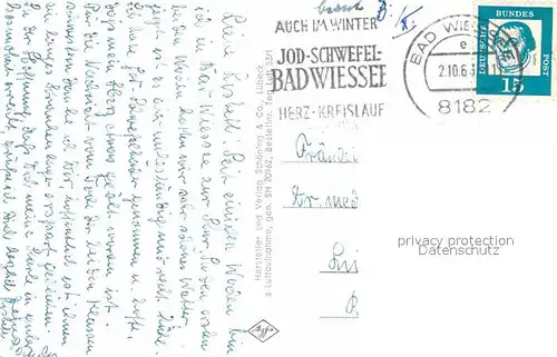 AK / Ansichtskarte Bad Wiessee Tegernsee mit Cafe Freihaus Fliegeraufnahme
