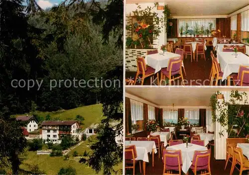 AK / Ansichtskarte Tonbach Cafe und Pension Ling Gastraum Kat. Baiersbronn