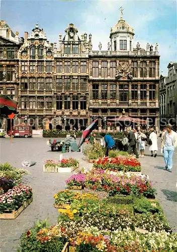 AK / Ansichtskarte Brussels Grosser Markt und Blumenmarkt Kat. Bruxelles