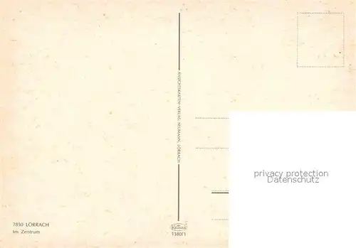AK / Ansichtskarte Loerrach Stadtzentrum Kat. Loerrach