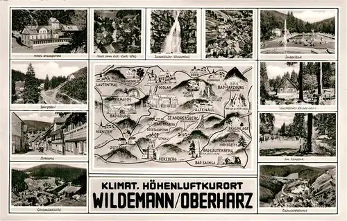 AK / Ansichtskarte Wildemann und Umgebung Luftkurort im Harz Kat. Wildemann Harz
