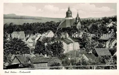 AK / Ansichtskarte Bad Steben Teilansicht mit Kirche Kat. Bad Steben