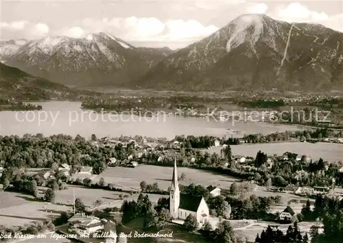 AK / Ansichtskarte Bad Wiessee Tegernsee Panorama mit Wallberg und Bodenschneid Mangfallgebirge