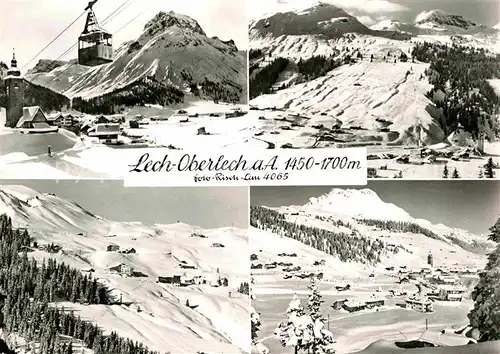 AK / Ansichtskarte Oberlech Lech Vorarlberg Wintersportplatz Alpen Bergbahn Kat. Lech