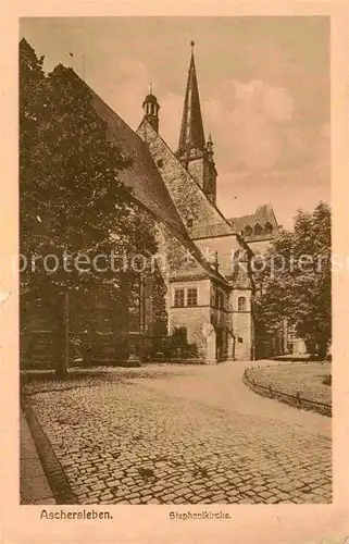 AK / Ansichtskarte Aschersleben Stephanikirche  Kat. Aschersleben