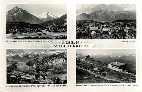 AK / Ansichtskarte Patscherkofel Igls Serles Habicht Patscherkofelbahn  Kat. Tuxer Alpen Tirol
