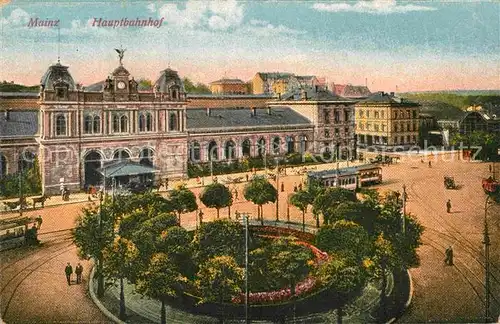 AK / Ansichtskarte Mainz Rhein Hauptbahnhof