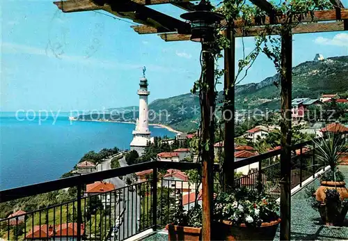 AK / Ansichtskarte Trieste Panorama mit Siegesleuchtturm und Nationaltempel Maria Madre und Regina Kat. Trieste