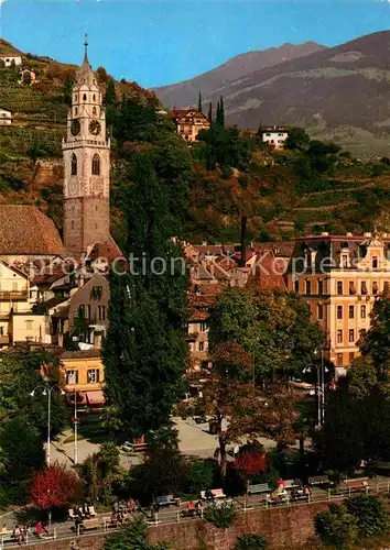 AK / Ansichtskarte Meran Merano Kurpromenade mit Pfarrkirche