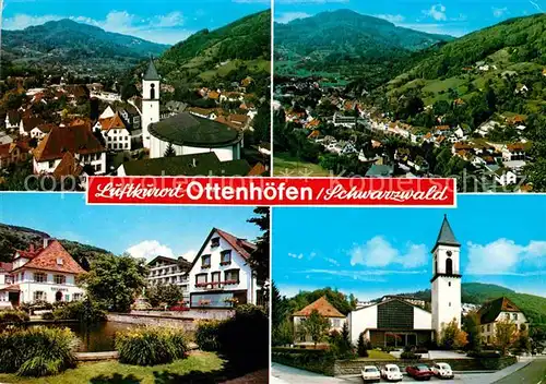 AK / Ansichtskarte Ottenhoefen Schwarzwald Panorama Teilansicht Kirche Kat. Ottenhoefen im Schwarzwald