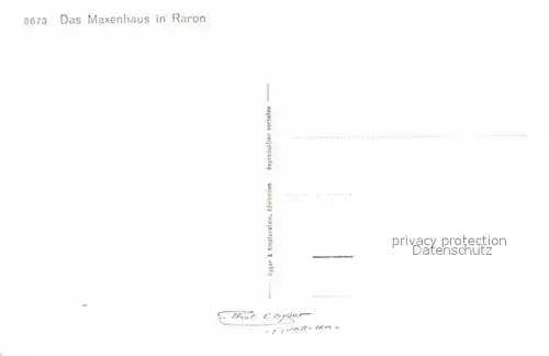 AK / Ansichtskarte Raron VS Maxenhaus Kat. Raron