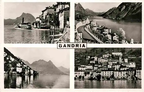 AK / Ansichtskarte Gandria Lago di Lugano Anlegestelle Panorama Teilansicht  Kat. Gandria