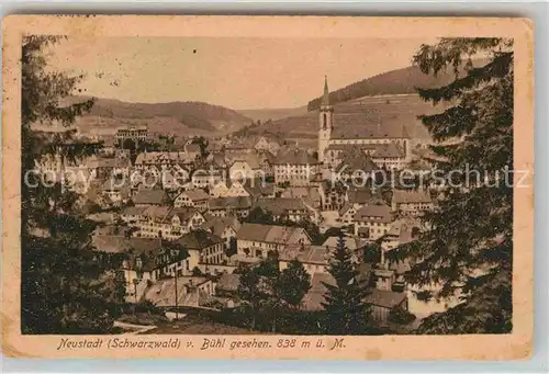 AK / Ansichtskarte Neustadt Schwarzwald Kirche Panorama