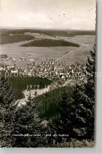 AK / Ansichtskarte Neustadt Schwarzwald Panorama Kirche Blick vom Hochfirst